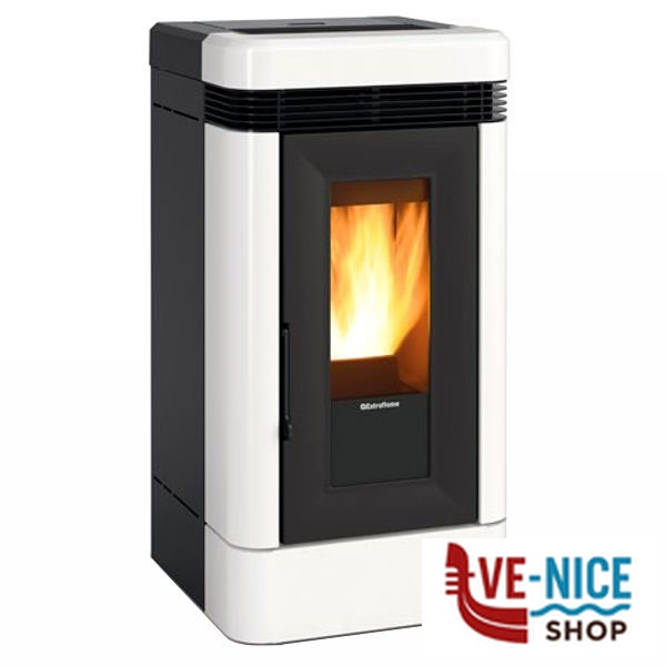STUFA PELLET LUCIA PLUS BIANCA EXTRAFLAME 1283251 - 4 S STUFE PELLET F - immagine 2