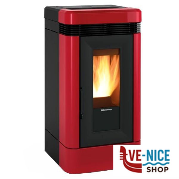 STUFA PELLET LUCIA PLUS BORDEAUX EXTRAFLAME 1292550 - 4 S STUFE PELLET F - immagine 4