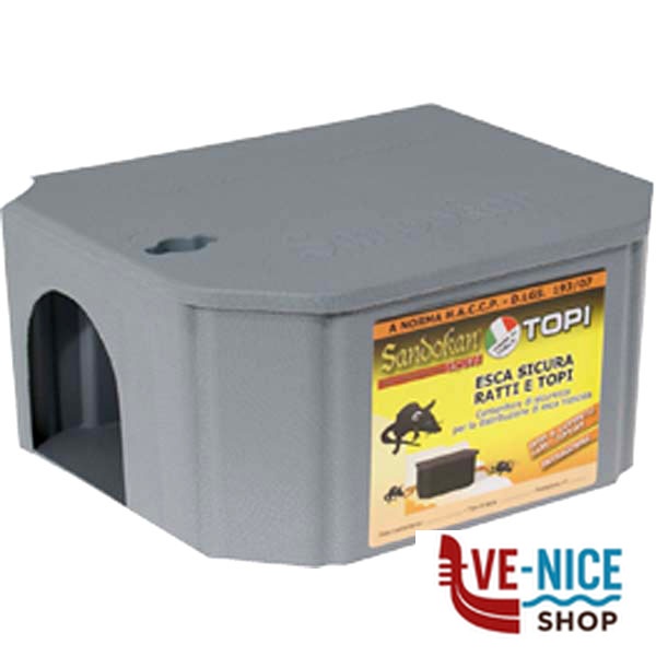 CONTENITORE ESCHE TOPI cm 19x15 h 9,2 SANDOKAN 7671 TRAPPOLE TOPI C - immagine 2