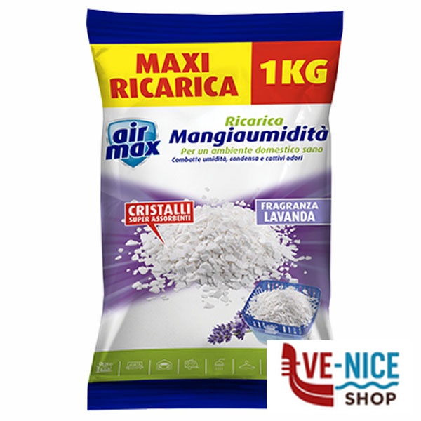 AIRMAX MAXI RICARICA NEUTRO g 1000 AIRMAX D0737 DEUMIDIFICATORI E ANTIMUFFA C - immagine 4