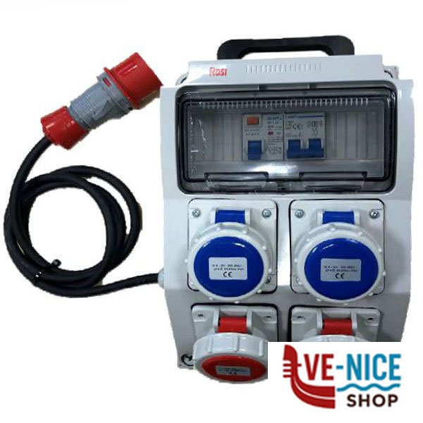 QUADRO 2x2PT 2x3PT CEE 16A IP55 m 4 ROSI 2242E QUADRI ELETTRICI F - immagine 3