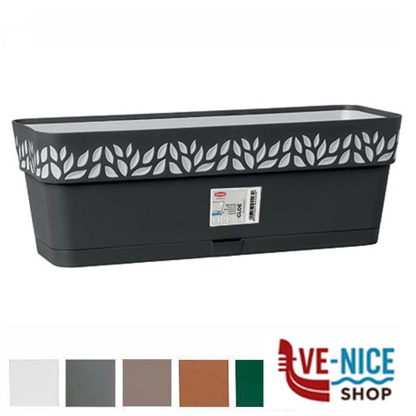 VASO CLOE RETT.RIS.ACQUA TERRA 50x18 h 17 STEFANPL 94401 VASI PLASTICA F - immagine 4