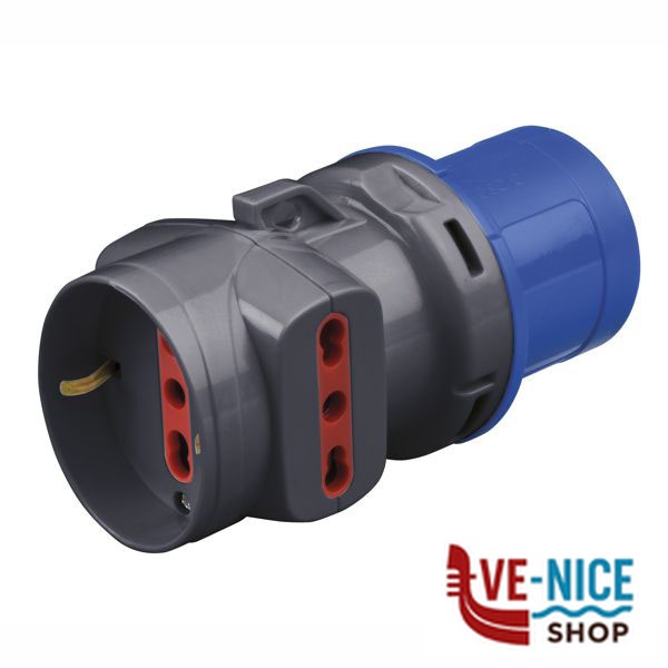 ADATTATORE SP CEE 2PT PR 3x2PT+SK ROSI 1878 SPINE E ADATTATORI ELETTRICI F - immagine 2
