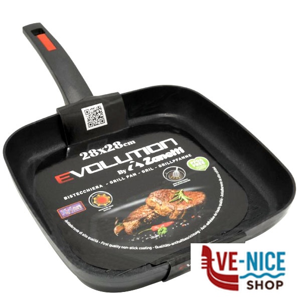 BISTECCHIERA cm 28x28 EVOLUTION ZANETTI 580528 PENTOLE ZANETTI C - immagine 3