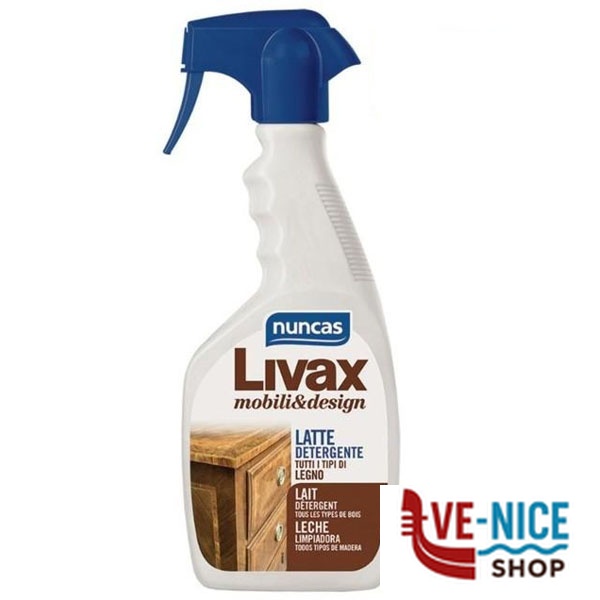 LATTE DETERGENTE LEGNO LIVAX ml 500 NUNCAS F19 4000685 NUNCAS C - immagine 3