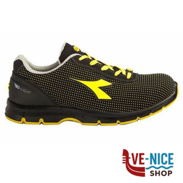 SCARPE RUN ATOM NERO/GIALLO BASSE 39 S3 DIADORA 176666.C0401/39 SCARPE ANTINFORTUNISTICHE F - immagine 4