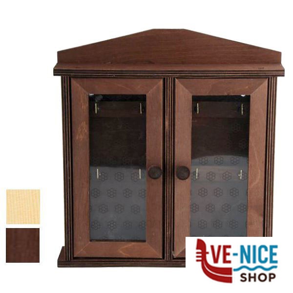 CASSETTA PORTACHIAVI LEGNO 2 ANTE NATURALE 251SC *CASSETTE PORTACHIAVI F - immagine 3