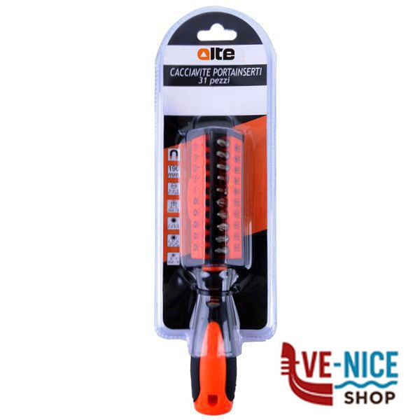 IMPUGNATURA PORTAINSERTI 1/4" Pz 31 ALTE 09673 HNC0030 CACCIAVITI F - immagine 3