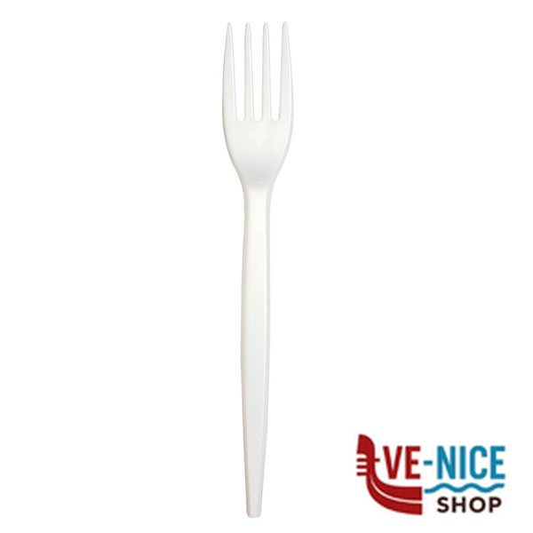 FORCHETTA BIANCO Pz 15 XTRA 13471 LDF2 MONOUSO PLASTICA C - immagine 2
