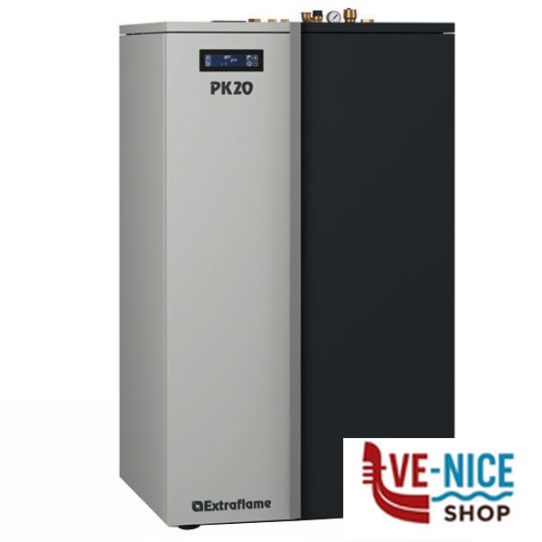 CALDAIA TERMOPELLET PK20 BIANCA EXTRAFLAME 1202800 - 5 S STUFE PELLET F - immagine 2