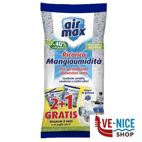 AIRMAX MAXI RICARICA NEUTRO g 1350 AIRMAX D0739 DEUMIDIFICATORI E ANTIMUFFA C - immagine 2