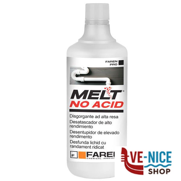 DISGORGANTE LIQUIDO MELT NO ACID l 1,0 FAREN 3LS001 DISGORGANTI E ATTIVATORI C - immagine 2