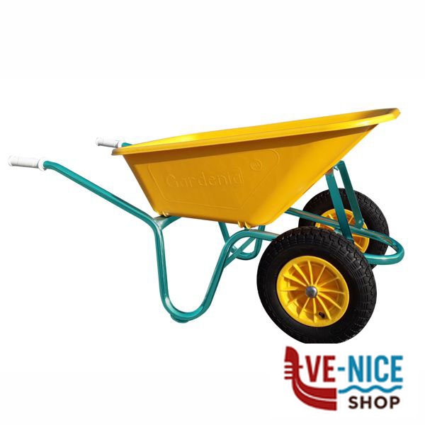 CARRIOLA VASCA PLASTICA GARDENIA 2 RUOTE IBA 1GAR03PG CARRIOLE GIARDINO F - immagine 4