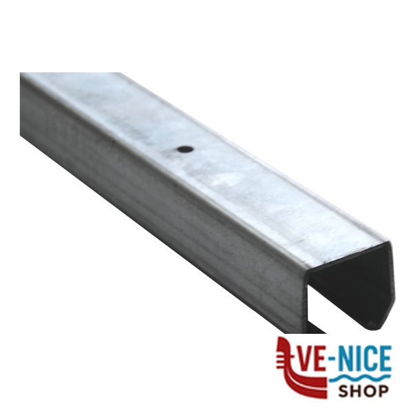 BINARIO CARRELLI mm 33,5 h 30,0 m 5 20 OMGE 002000005000 ACCESSORI SERRAMENTI METALLO F - immagine 2