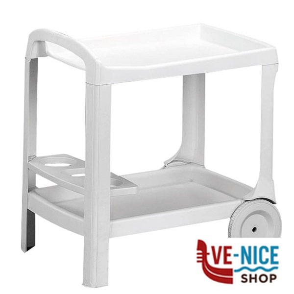 CARRELLO RESINA BIBITE ASTRO BIANCO PROGARDEN AST42CBI ARREDO GIARDINO PROGARDEN C - immagine 4