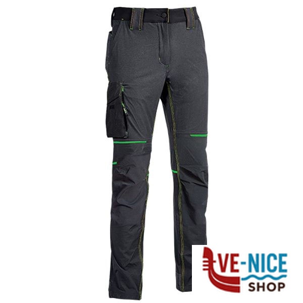 PANTALONE ASPHALT GREY GREEN S WORLD UPOWER FU189RL-S INDUMENTI LAVORO F - immagine 3