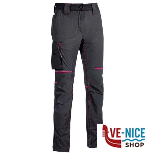 PANTALONE GREY FUCSIA L WORLD UPOWER FU189GF-L INDUMENTI LAVORO F - immagine 2