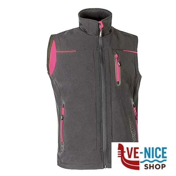 GILET GREY FUCSIA L UNIVERSE UPOWER FU188GF-L INDUMENTI LAVORO F - immagine 4