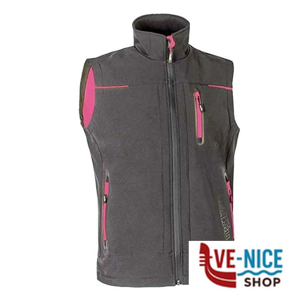 GILET GREY FUCSIA L UNIVERSE UPOWER FU188GF-L INDUMENTI LAVORO F - immagine 2