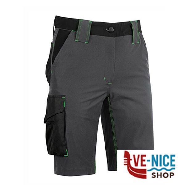 BERMUDA ASPHALT GREY GREEN XXL MERCURY UPOWER FU196RL-XXL INDUMENTI LAVORO F - immagine 3