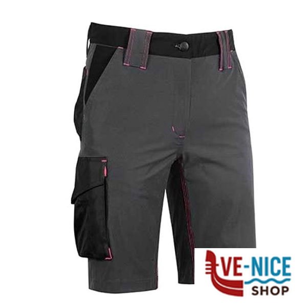 BERMUDA GREY FUCSIA L MERCURY UPOWER FU196GF-XL INDUMENTI LAVORO F - immagine 2