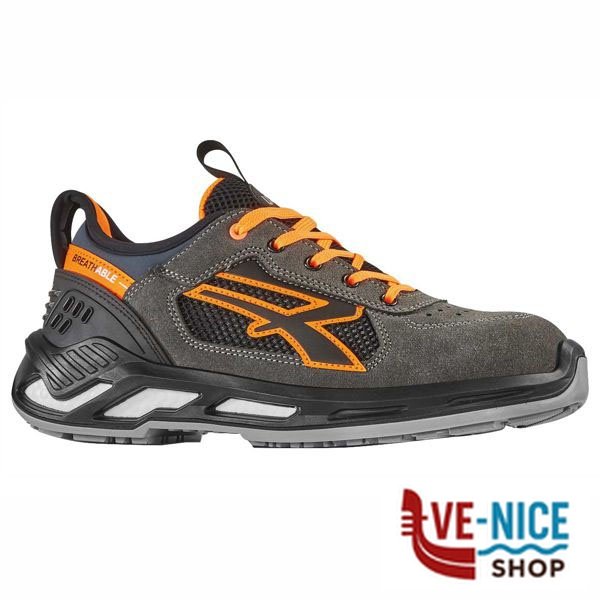 SCARPE RYDER GRIGIO/ARANCIO BASSE 43 S1P UPOWER RS20016-43 SCARPE ANTINFORTUNISTICHE F - immagine 3