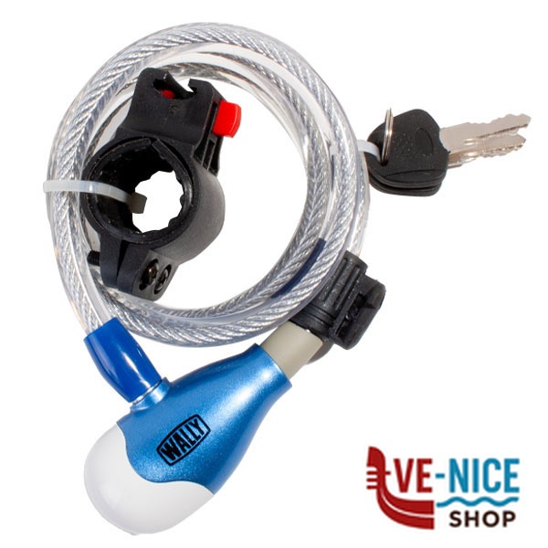 LUCCHETTO CICLI cm 120 SPIRALE WALLY WA22378 CATENE E LUCCHETTI ANTIFURTO S - immagine 3