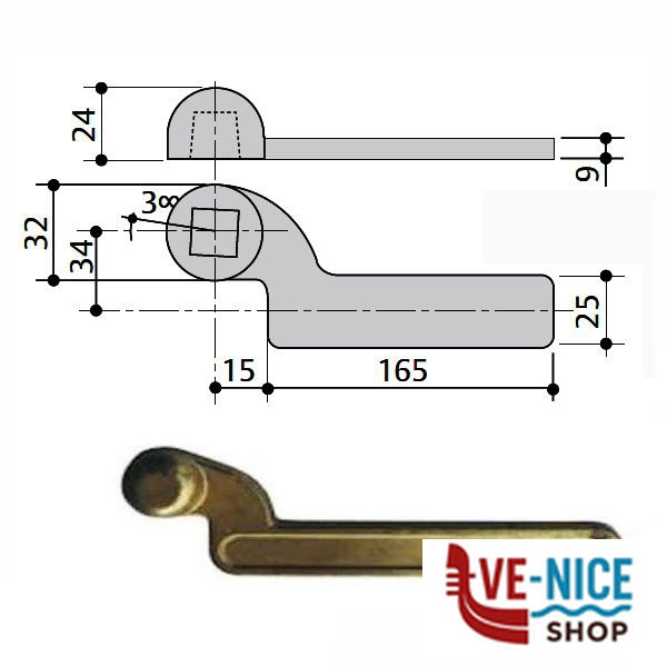 BRACCIO CHIUDIPORTA 7100 INF SX MA0003 MAB MA0003K0 MAB ASSA ABLOY CHIUDIPORTA S - immagine 2