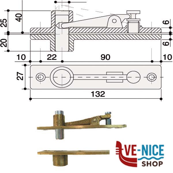 BRACCIO CHIUDIPORTA 7100 SUP VENTOLA MA0008 MAB MA0008S0 MAB ASSA ABLOY CHIUDIPORTA S - immagine 2