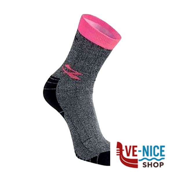 CALZE MEDIE GIADY GREY FUCSIA paia 2 UPOWER SK218GF CALZE LAVORO F - immagine 2