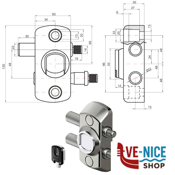 CHIUSURA SERRANDE MAGNETICA MG710 DISEC MG710-Y DISEC PROTETTORI S - immagine 3