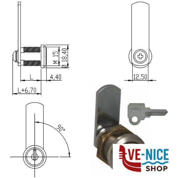 CILINDRO LEVETTA mm 16 D.15 162500 OMR 162500 OMR CILINDRI S - immagine 2