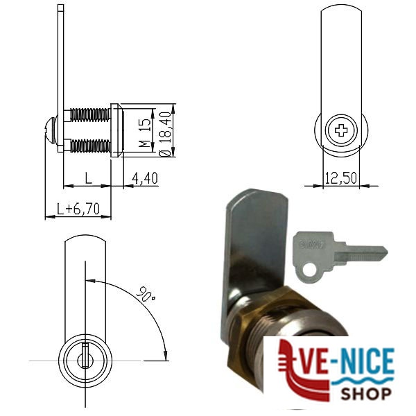 CILINDRO LEVETTA mm 30 D.15 163418 OMR 163418 OMR CILINDRI S - immagine 3