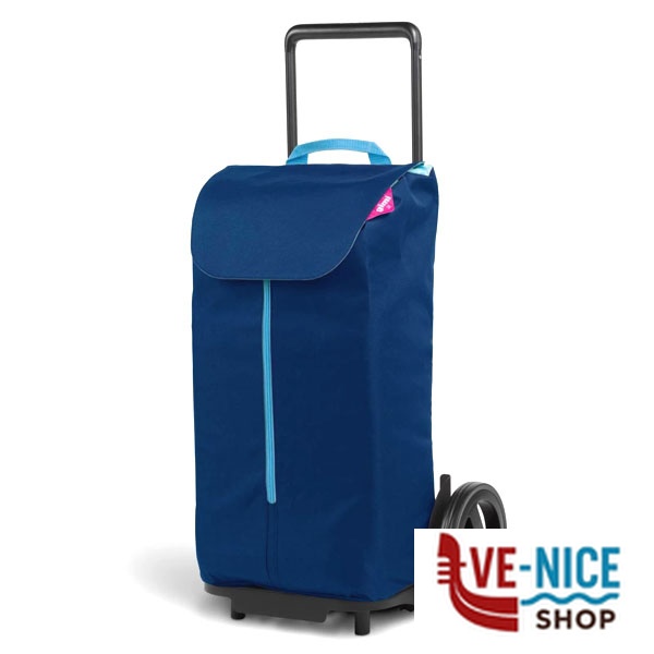 CARRELLO SPESA KOMODO BLU l 50 38x45 h 96 GIMI 168434 CARRELLI SPESA C - immagine 2