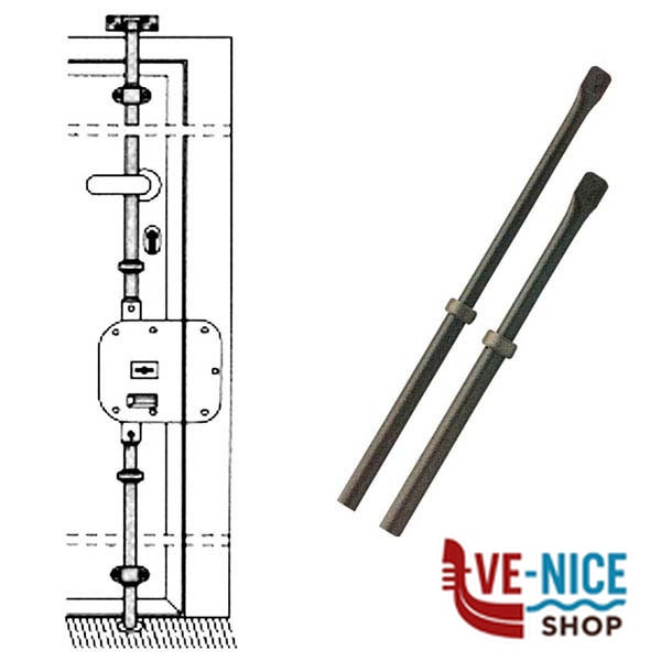 ASTE SERRATURE TRIPLICE Pz 2 90-01 CR 90-01 CR VARIE S - immagine 3