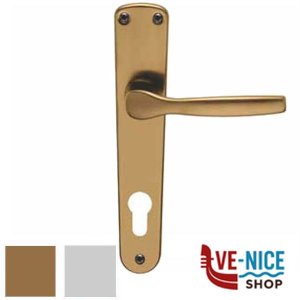 MANIGLIA GINEVRA ALL BRO PLACCA 8x85 YALE BRIALMA G0122RY85F4 MANIGLIE F - immagine 3