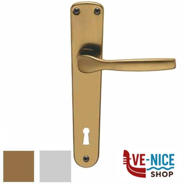 MANIGLIA GINEVRA ALL BRO PLACCA 8x90 BRIALMA G0122RC90F4 MANIGLIE F - immagine 4