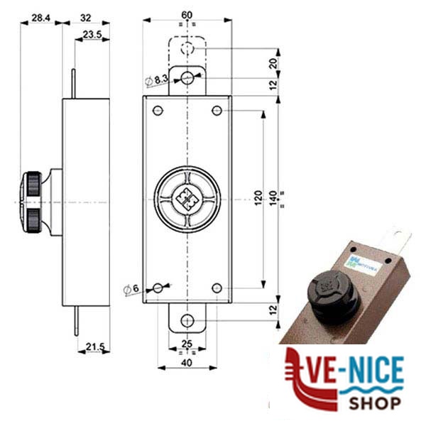 SERRATURA FERROGLIETTO VERTICALE 34325 MOTTURA 34325V000X MOTTURA SERR.LEGNO APPLICARE S - immagine 4