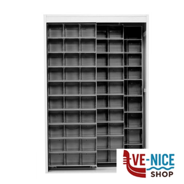 MOBILE 2 PANNELLI 127x60 h 195 POSTI 154 MOBILPL CB400/2A.GS CASSETTIERE E CONTENITORI F - immagine 2