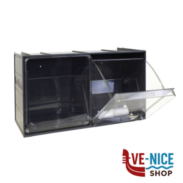 CASSETTIERA CRYSTAL BOX C 2 600x240 h 300 MOBILPL CB 50/5S.GS CASSETTIERE E CONTENITORI F - immagine 4
