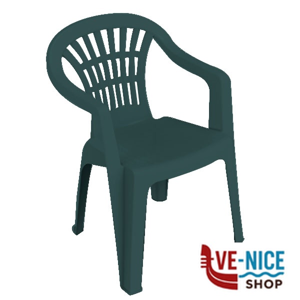 SEDIA RESINA BRACC.LYRA VERDE PROGARDEN LYR180VE ARREDO GIARDINO PROGARDEN C - immagine 2
