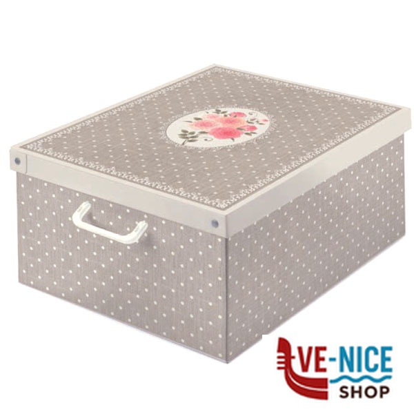 SCATOLA COMPONIBILE POIS 39x50 h 24 LAVATELLI 660PO SCATOLE GUARDAROBA C - immagine 2
