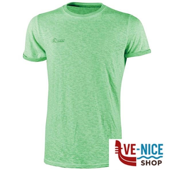 MAGLIETTA T-SHIRT GREEN L Pz 3 FLUO UPOWER EY195VF-L INDUMENTI LAVORO F - immagine 3