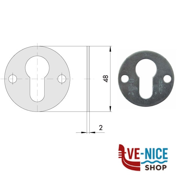 BOCCHETTA TONDA 06075-00-0 CISA 06075.00.0 CISA VARIE S - immagine 3