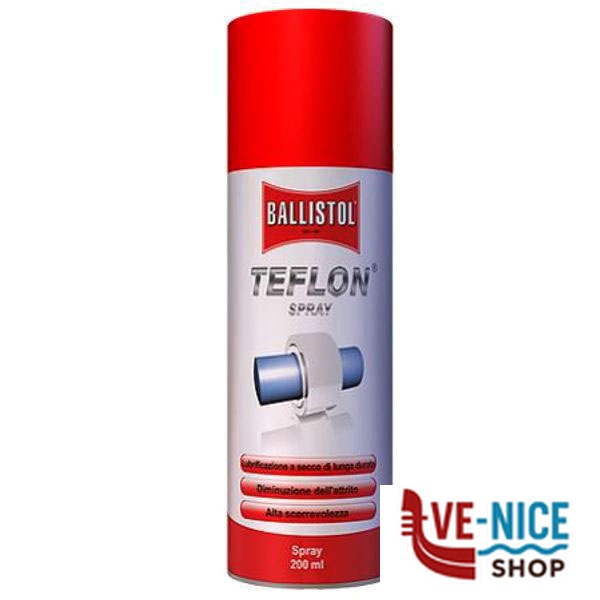 LUBRIFICANTE SPRAY TEFLON ml 200 BALLISTOL 25600 OLI E ADDITIVI VARI F - immagine 2