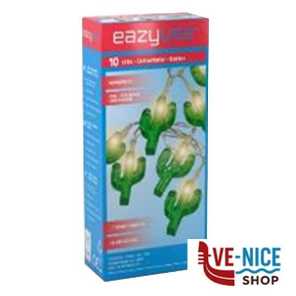 CATENA LUCI LED CACTUS m 1,20 EAZY USE DL-S005EZU LUCI DECORATIVE C - immagine 4