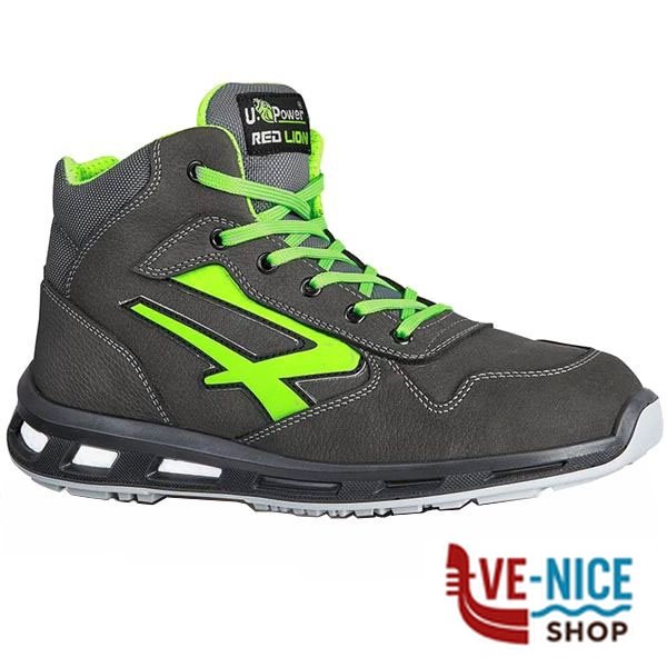 SCARPE HUMMER VERDE/GIALLO ALTE 46 S3 UPOWER RL10174-46 SCARPE ANTINFORTUNISTICHE F - immagine 4