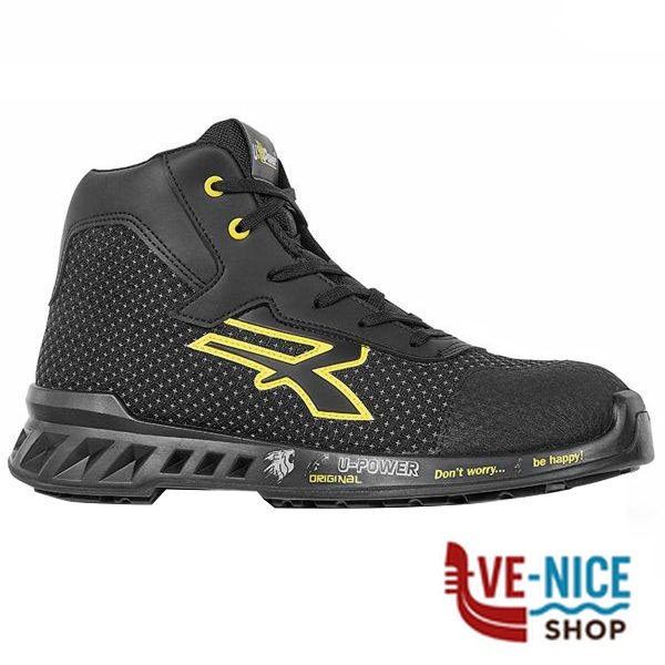SCARPE JOE NERO/GIALLO ALTE 41 S3 UPOWER RV10014-41 SCARPE ANTINFORTUNISTICHE F - immagine 4
