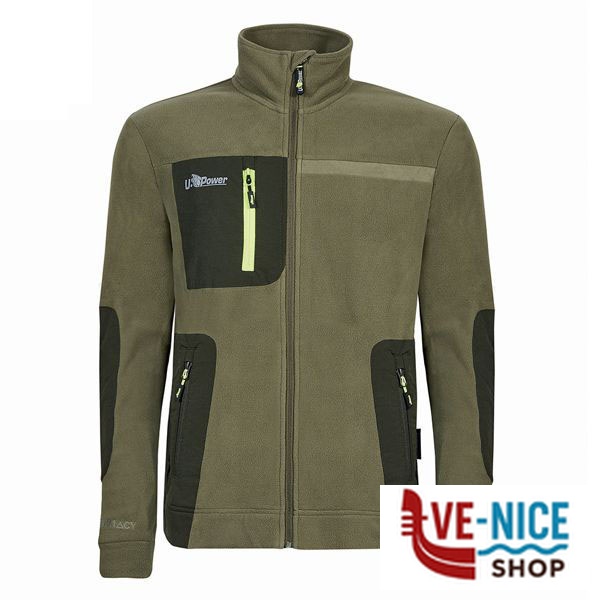 FELPA BURNT OLIVE M VENUS UPOWER FU225BO-M INDUMENTI LAVORO F - immagine 2