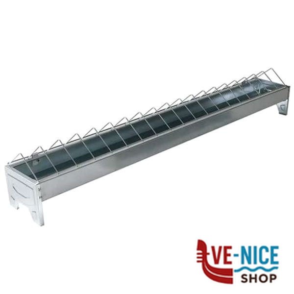 MANGIATOIA POLLI BARRETTE cm 100x13 h 7,0 033.30 ABBEVERATOI-MANGIATOIE F - immagine 2
